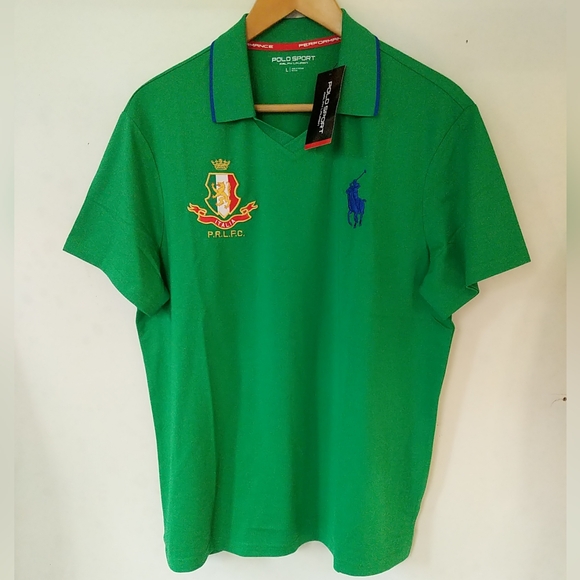 BRAND NEW Polo Sport Italia PRLFC Shirt L Performance Ralph Lauren Big Pony - Picture 1 of 9